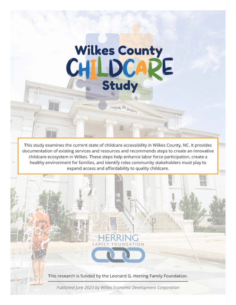 Cover of Wilkes County Childcare Study